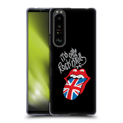 The Rolling Stones Albums Only Rock And Roll Distressed Soft Gel Case for Sony Xperia 1 III