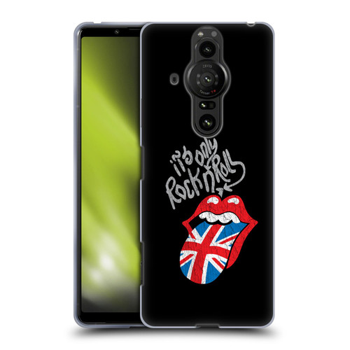 The Rolling Stones Albums Only Rock And Roll Distressed Soft Gel Case for Sony Xperia Pro-I