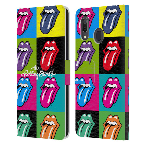 The Rolling Stones Licks Collection Pop Art 1 Leather Book Wallet Case Cover For Samsung Galaxy A33 5G (2022)