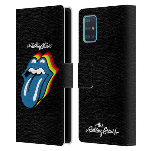 The Rolling Stones Licks Collection Pop Art 2 Leather Book Wallet Case Cover For Samsung Galaxy A51 (2019)