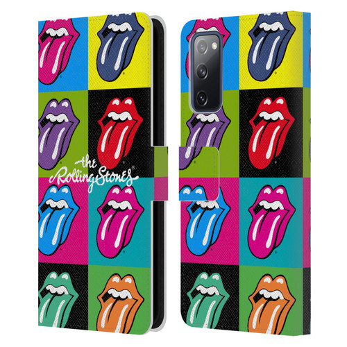 The Rolling Stones Licks Collection Pop Art 1 Leather Book Wallet Case Cover For Samsung Galaxy S20 FE / 5G