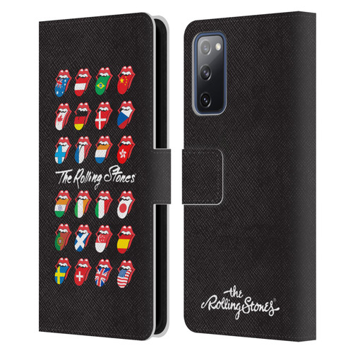 The Rolling Stones Licks Collection Flag Poster Leather Book Wallet Case Cover For Samsung Galaxy S20 FE / 5G