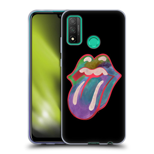 The Rolling Stones Graphics Watercolour Tongue Soft Gel Case for Huawei P Smart (2020)