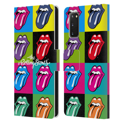 The Rolling Stones Licks Collection Pop Art 1 Leather Book Wallet Case Cover For Samsung Galaxy S20 / S20 5G