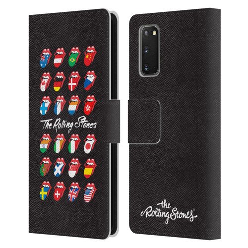 The Rolling Stones Licks Collection Flag Poster Leather Book Wallet Case Cover For Samsung Galaxy S20 / S20 5G
