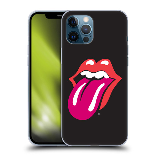 The Rolling Stones Graphics Pink Tongue Soft Gel Case for Apple iPhone 12 Pro Max