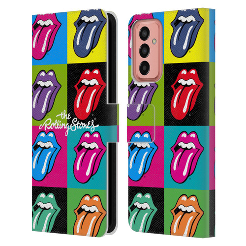 The Rolling Stones Licks Collection Pop Art 1 Leather Book Wallet Case Cover For Samsung Galaxy M13 (2022)