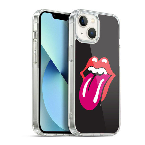 The Rolling Stones Graphics Pink Tongue Soft Gel Case for Apple iPhone 13
