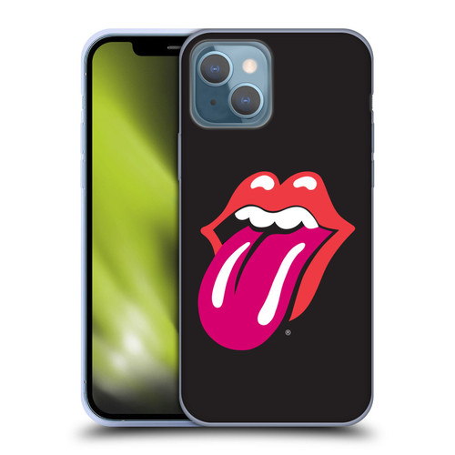 The Rolling Stones Graphics Pink Tongue Soft Gel Case for Apple iPhone 13