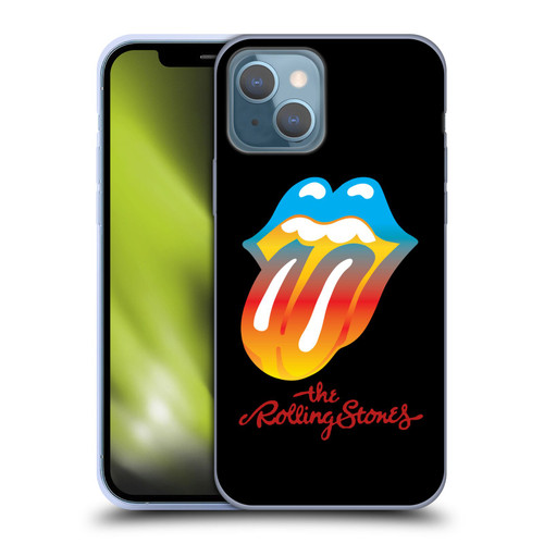 The Rolling Stones Graphics Rainbow Tongue Soft Gel Case for Apple iPhone 13