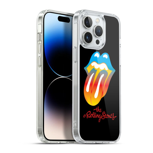The Rolling Stones Graphics Rainbow Tongue Soft Gel Case for Apple iPhone 13 Pro Max
