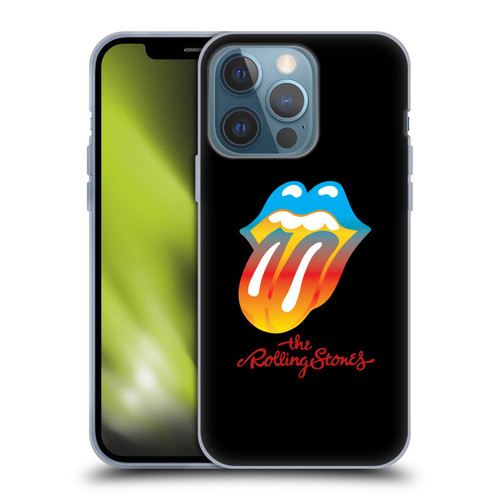 The Rolling Stones Graphics Rainbow Tongue Soft Gel Case for Apple iPhone 13 Pro