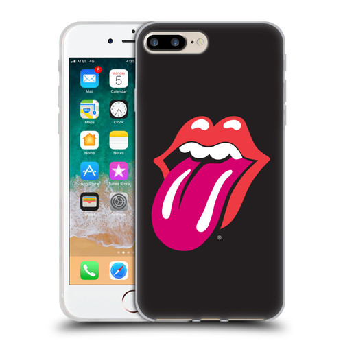 The Rolling Stones Graphics Pink Tongue Soft Gel Case for Apple iPhone 7 Plus / iPhone 8 Plus