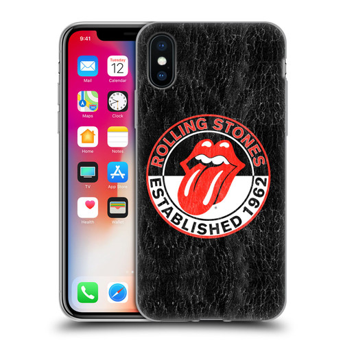 The Rolling Stones Graphics Established 1962 Soft Gel Case for Apple iPhone X / iPhone XS