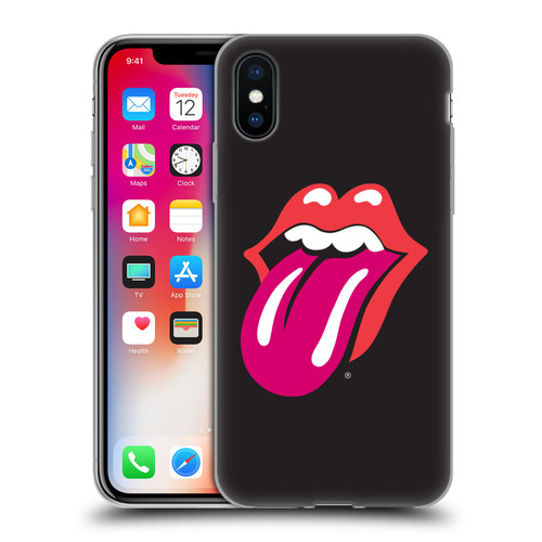The Rolling Stones Graphics Pink Tongue Soft Gel Case for Apple iPhone X / iPhone XS