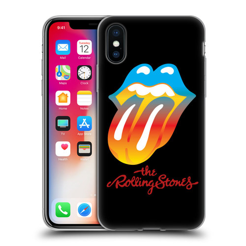 The Rolling Stones Graphics Rainbow Tongue Soft Gel Case for Apple iPhone X / iPhone XS