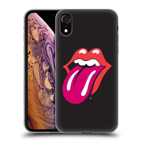 The Rolling Stones Graphics Pink Tongue Soft Gel Case for Apple iPhone XR