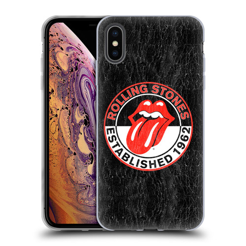 The Rolling Stones Graphics Established 1962 Soft Gel Case for Apple iPhone XS Max