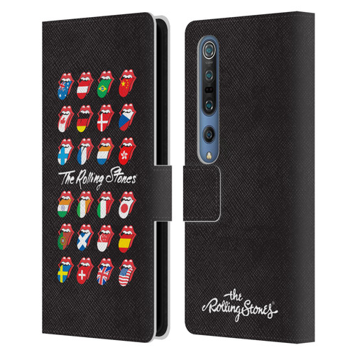 The Rolling Stones Licks Collection Flag Poster Leather Book Wallet Case Cover For Xiaomi Mi 10 5G / Mi 10 Pro 5G