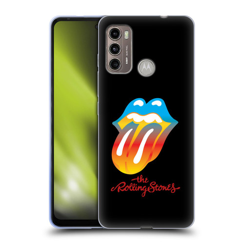 The Rolling Stones Graphics Rainbow Tongue Soft Gel Case for Motorola Moto G60 / Moto G40 Fusion