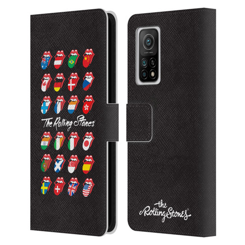 The Rolling Stones Licks Collection Flag Poster Leather Book Wallet Case Cover For Xiaomi Mi 10T 5G