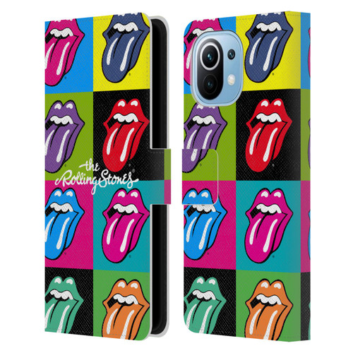 The Rolling Stones Licks Collection Pop Art 1 Leather Book Wallet Case Cover For Xiaomi Mi 11