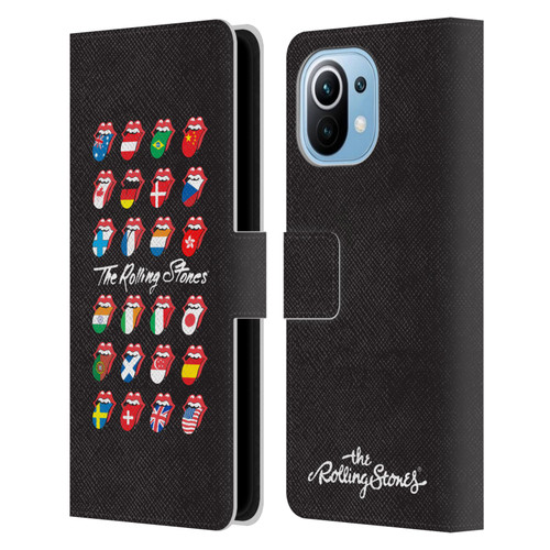 The Rolling Stones Licks Collection Flag Poster Leather Book Wallet Case Cover For Xiaomi Mi 11