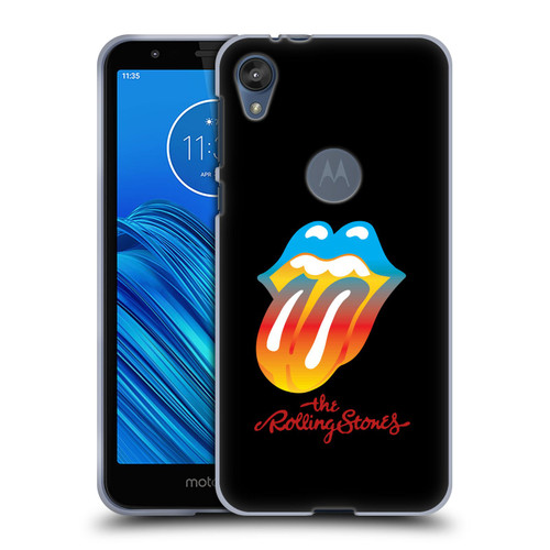 The Rolling Stones Graphics Rainbow Tongue Soft Gel Case for Motorola Moto E6