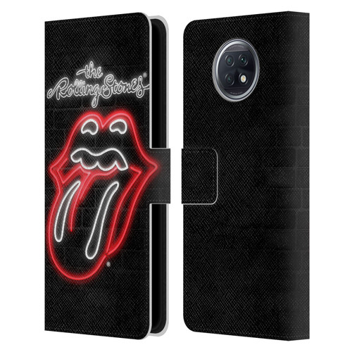 The Rolling Stones Licks Collection Neon Leather Book Wallet Case Cover For Xiaomi Redmi Note 9T 5G