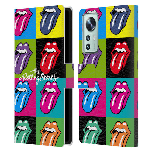 The Rolling Stones Licks Collection Pop Art 1 Leather Book Wallet Case Cover For Xiaomi 12