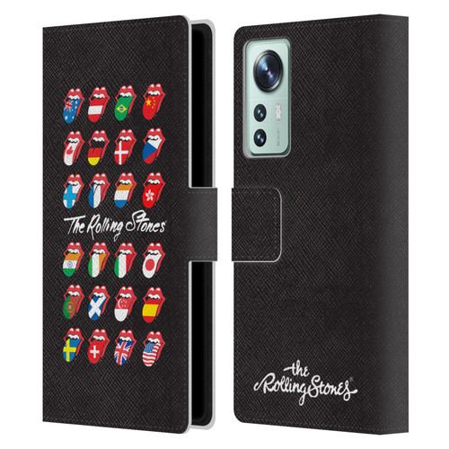 The Rolling Stones Licks Collection Flag Poster Leather Book Wallet Case Cover For Xiaomi 12