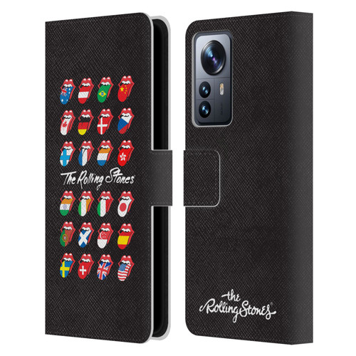 The Rolling Stones Licks Collection Flag Poster Leather Book Wallet Case Cover For Xiaomi 12 Pro