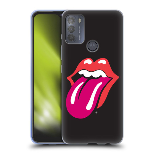 The Rolling Stones Graphics Pink Tongue Soft Gel Case for Motorola Moto G50