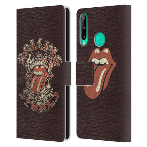 The Rolling Stones Tours Tattoo You 1981 Leather Book Wallet Case Cover For Huawei P40 lite E