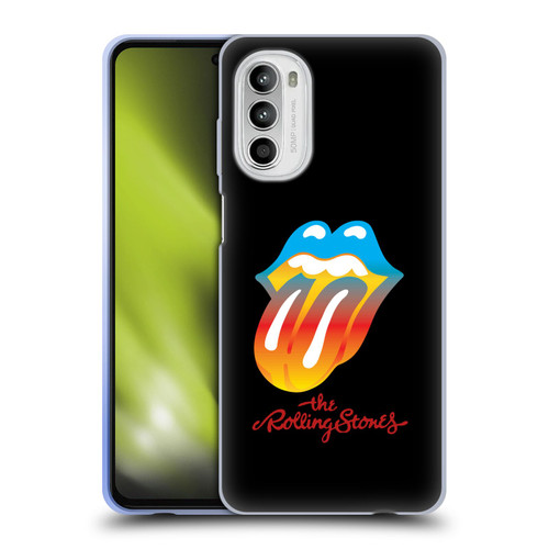 The Rolling Stones Graphics Rainbow Tongue Soft Gel Case for Motorola Moto G52