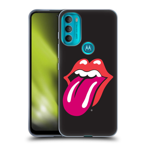 The Rolling Stones Graphics Pink Tongue Soft Gel Case for Motorola Moto G71 5G