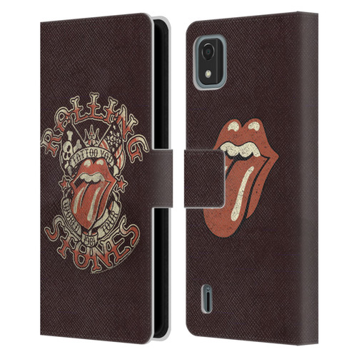 The Rolling Stones Tours Tattoo You 1981 Leather Book Wallet Case Cover For Nokia C2 2nd Edition