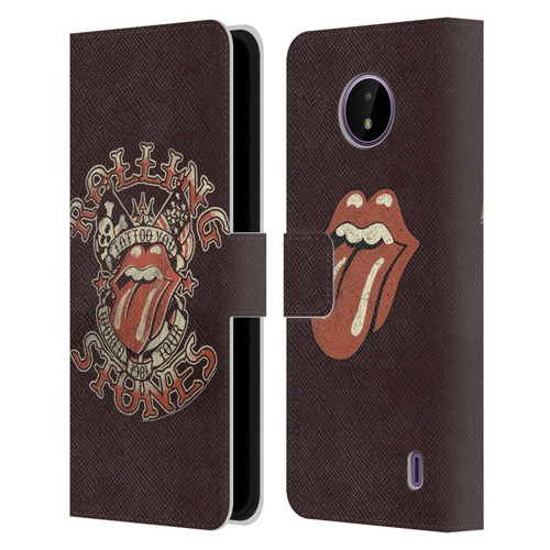 The Rolling Stones Tours Tattoo You 1981 Leather Book Wallet Case Cover For Nokia C10 / C20