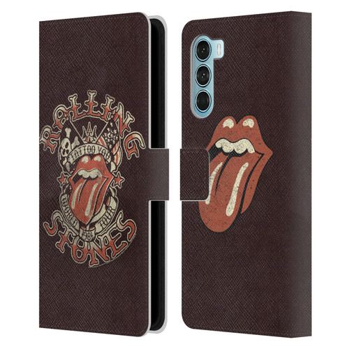 The Rolling Stones Tours Tattoo You 1981 Leather Book Wallet Case Cover For Motorola Edge S30 / Moto G200 5G
