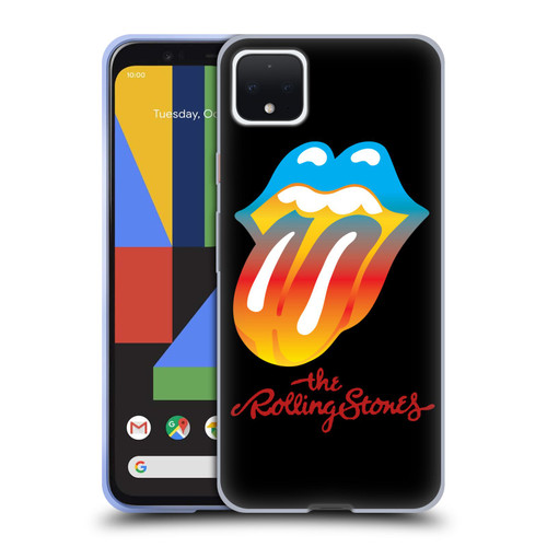 The Rolling Stones Graphics Rainbow Tongue Soft Gel Case for Google Pixel 4 XL