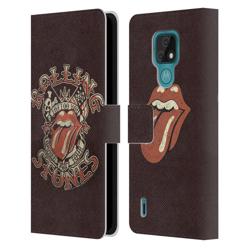The Rolling Stones Tours Tattoo You 1981 Leather Book Wallet Case Cover For Motorola Moto E7