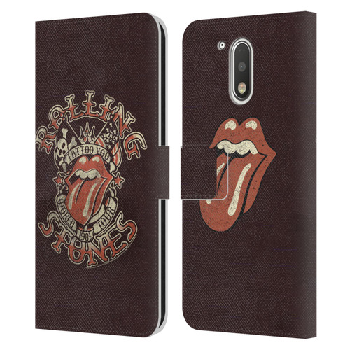 The Rolling Stones Tours Tattoo You 1981 Leather Book Wallet Case Cover For Motorola Moto G41