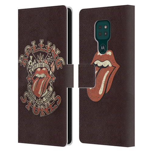 The Rolling Stones Tours Tattoo You 1981 Leather Book Wallet Case Cover For Motorola Moto G9 Play