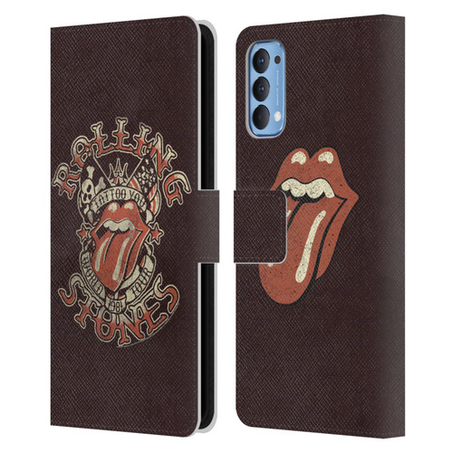 The Rolling Stones Tours Tattoo You 1981 Leather Book Wallet Case Cover For OPPO Reno 4 5G