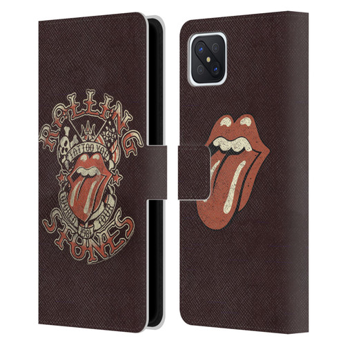 The Rolling Stones Tours Tattoo You 1981 Leather Book Wallet Case Cover For OPPO Reno4 Z 5G