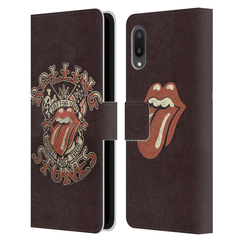 The Rolling Stones Tours Tattoo You 1981 Leather Book Wallet Case Cover For Samsung Galaxy A02/M02 (2021)
