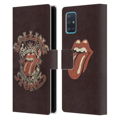 The Rolling Stones Tours Tattoo You 1981 Leather Book Wallet Case Cover For Samsung Galaxy A51 (2019)