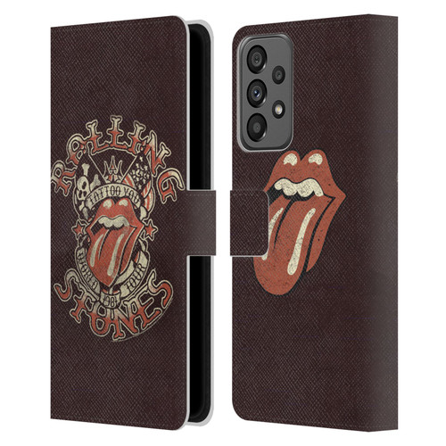 The Rolling Stones Tours Tattoo You 1981 Leather Book Wallet Case Cover For Samsung Galaxy A73 5G (2022)