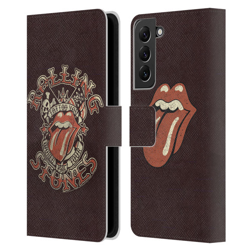 The Rolling Stones Tours Tattoo You 1981 Leather Book Wallet Case Cover For Samsung Galaxy S22+ 5G