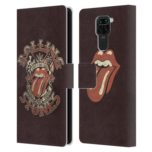 The Rolling Stones Tours Tattoo You 1981 Leather Book Wallet Case Cover For Xiaomi Redmi Note 9 / Redmi 10X 4G